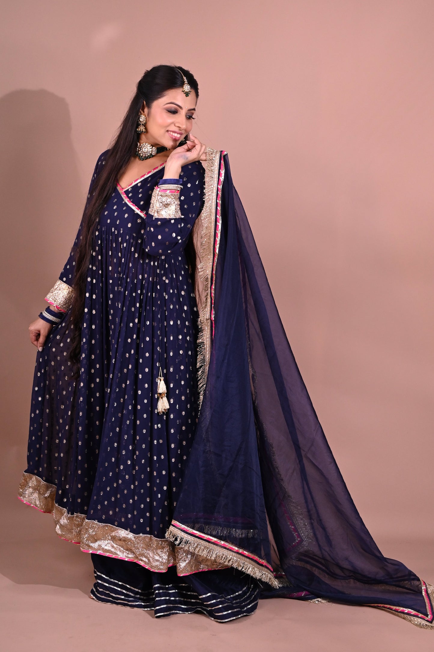 Midnight Noor Anarkali Set