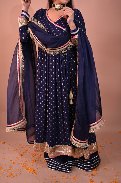 Midnight Noor Anarkali Set