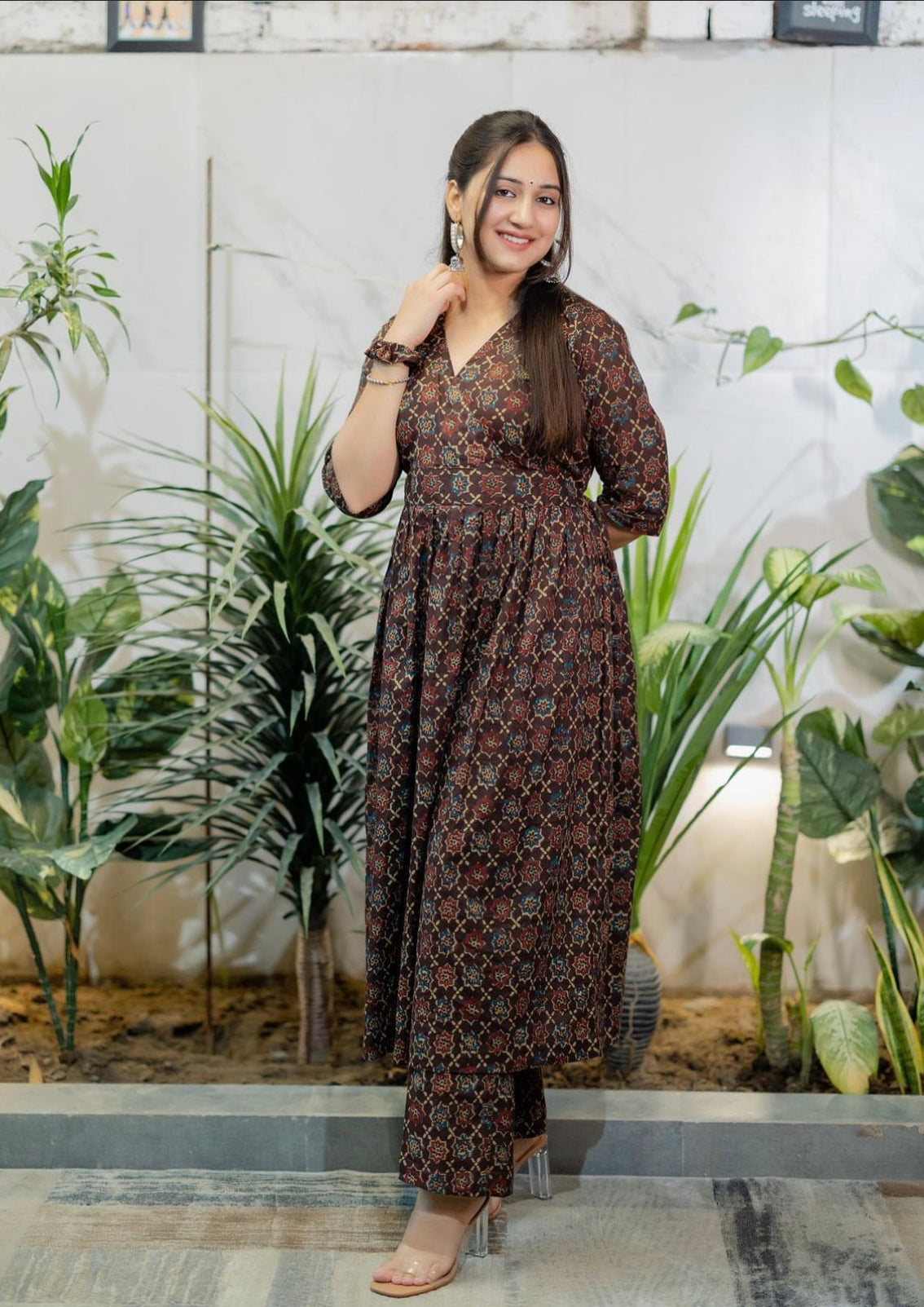 RUBINA Sanganeri Kurta Set