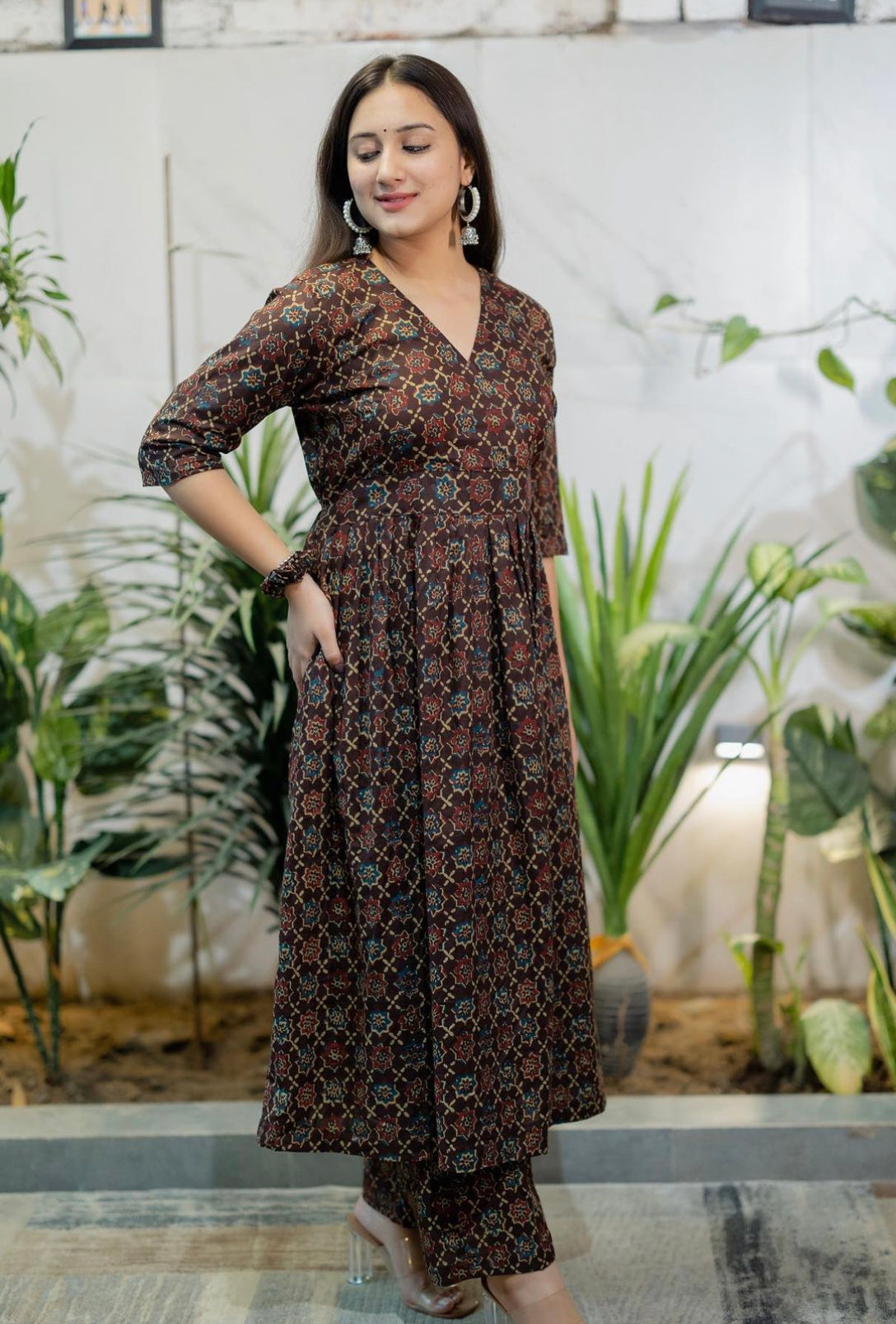 RUBINA Sanganeri Kurta Set